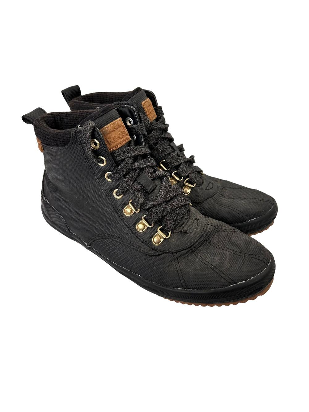 Keds Black Scout Splash Water Resistant Rain Boots Sz 8